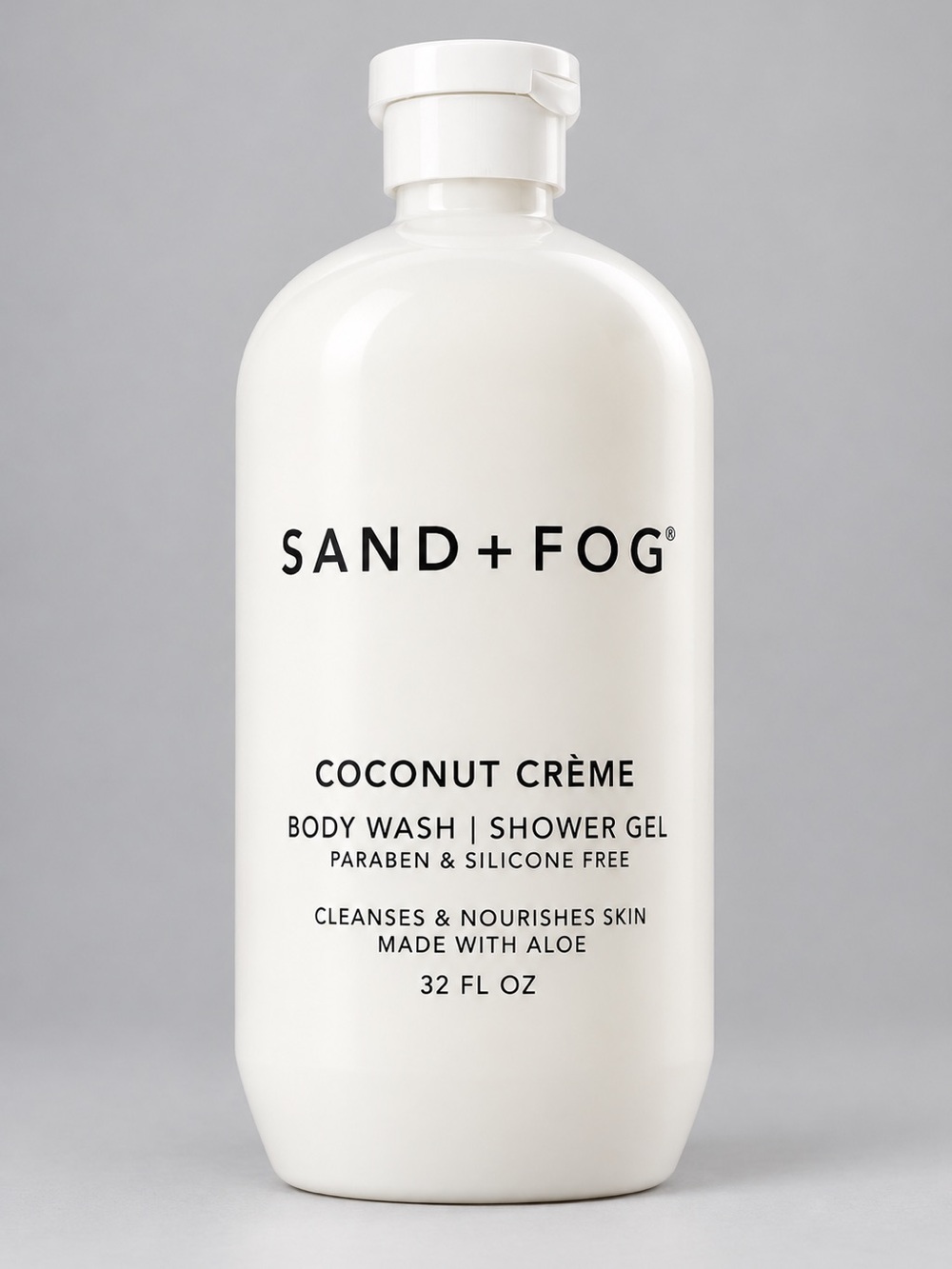 Sand + Fog Coconut Crème Body Wash & Shower Gel 32 fl oz with Aloe